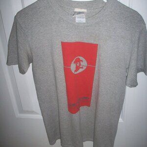 2002 Olympics Gray T-Shirt Red Salt Lake Logo Y2K Official Tag Winter Games SM